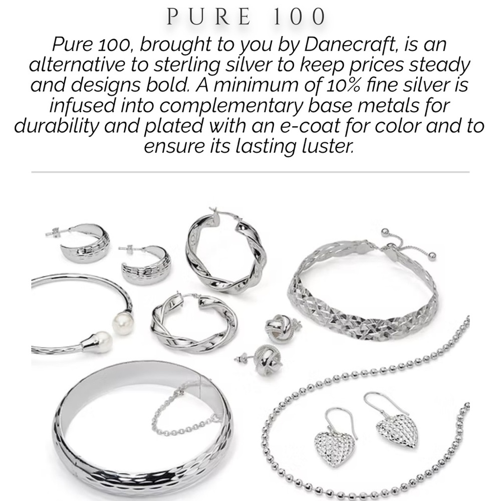 Danecraft Textured & Braided Silver Bracelet - Picture 4 of 7
